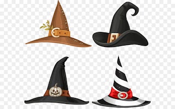 Witch hat Buckle Stock illustration - Different colors vector hat 