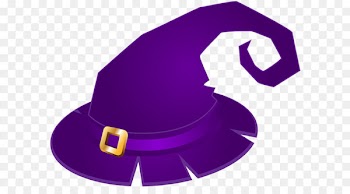 Witch hat Clip art - Purple Witch Hat Transparent PNG Clip Art Image 