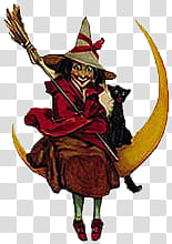 Witch illustration transparent background PNG clipart