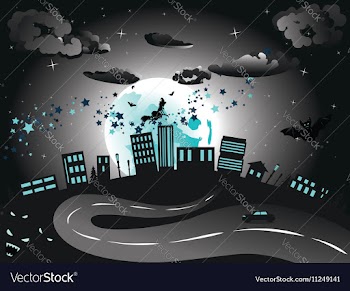 Witch is Coming to the City10 vector image