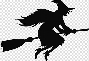 Witch's broom Witchcraft Halloween, witch transparent background PNG clipart
