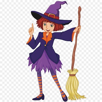 Witchcraft Cartoon Clip art - Vector broom witch 