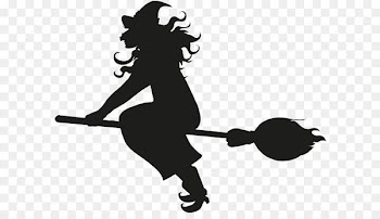 Witchcraft Clip art - Flying Witch Silhouette PNG Clip Art 
