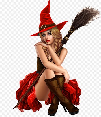 Witchcraft Costume Broom Halloween - witch 