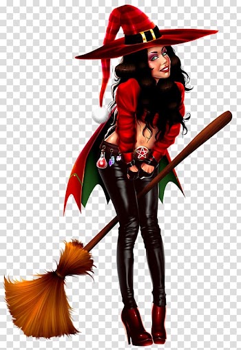 Witchcraft Drawing Costume, witch transparent background PNG clipart