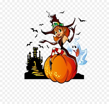Witchcraft Halloween Ghost Clip art - Halloween element vector illustration material 
