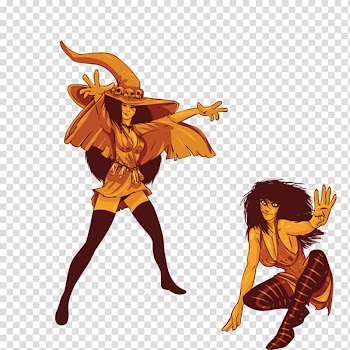 Witchcraft Halloween, Witch transparent background PNG clipart