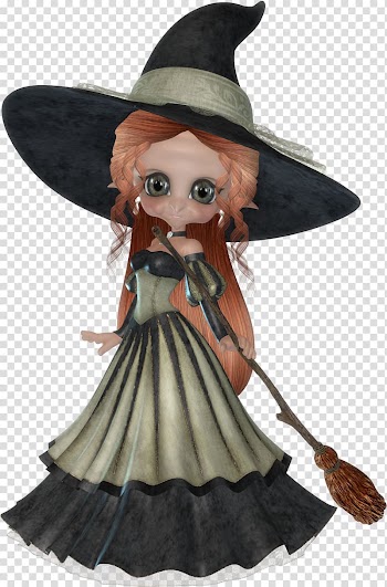 Witchcraft Halloween, witch transparent background PNG clipart