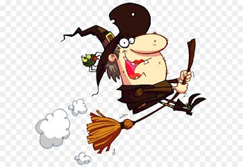 Witchcraft Humour Cartoon Clip art - Halloween Funny Witch PNG Clipart 