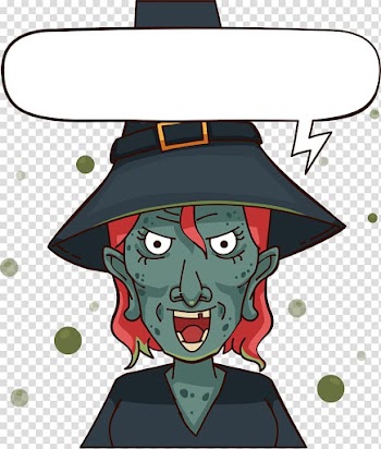 Witchcraft Illustration, The ugly witch transparent background PNG clipart