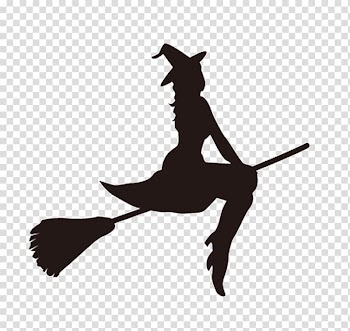Witchcraft Room On The Broom Silhouette Witch Flying on Broom, witch transparent background PNG clipart