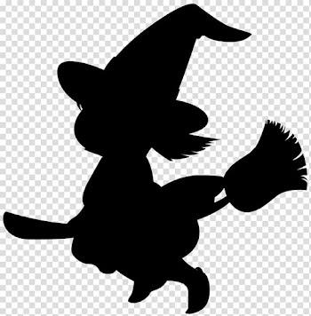Witchcraft Silhouette Drawing , Silhouette transparent background PNG clipart