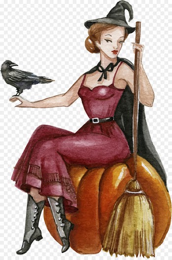 Witchcraft Throw pillow Boszorkxe1ny Halloween - Vector Drawing Witch 