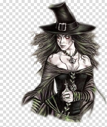 Witchcraft Wicca Magician, witch transparent background PNG clipart