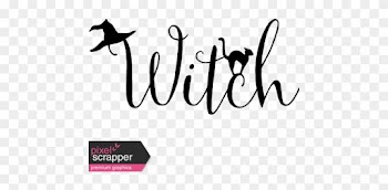 Witchy Word Art Witch Graphic By Marisa Lerin Pixel - Witch Black And White Word