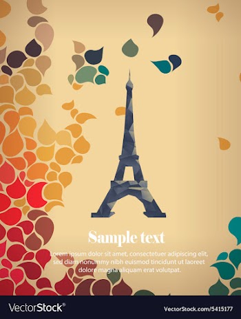 With abstract background vector image