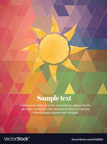 With abstract background vector image