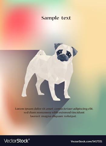 With abstract background vector image