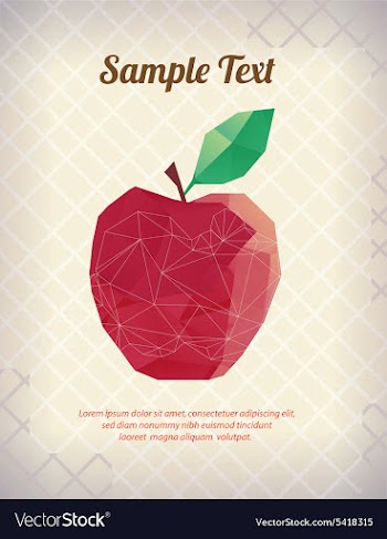 With abstract background vector image