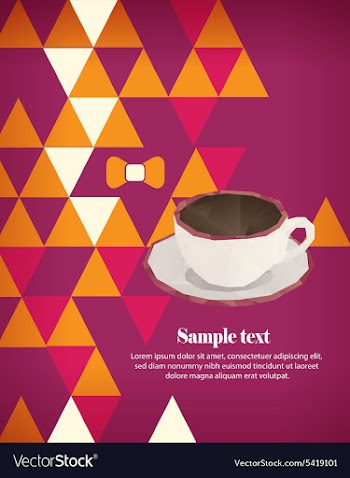 With abstract background vector image