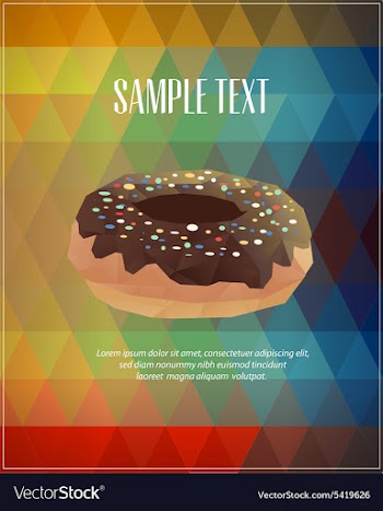 With abstract background vector image