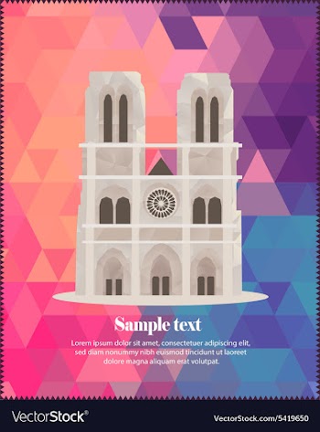 With abstract background vector image