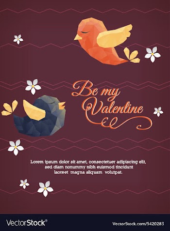 With abstract background vector image