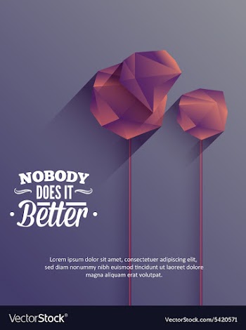 With abstract background vector image