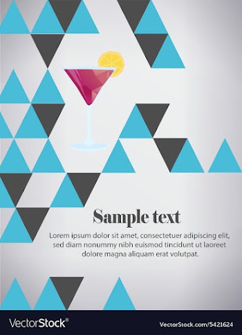 With abstract background vector image