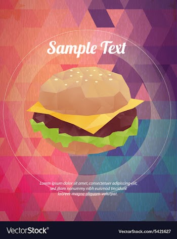 With abstract background vector image