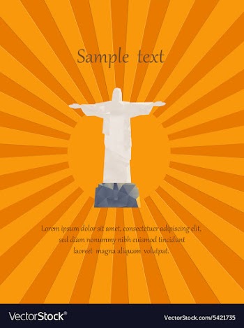 With abstract background vector image