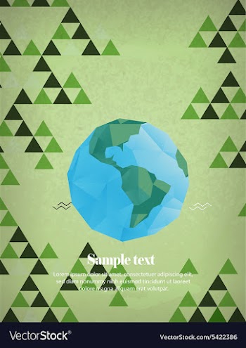 With abstract background vector image