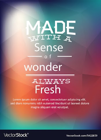 With abstract background vector image