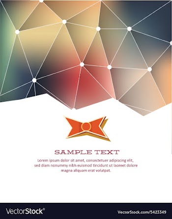 With abstract background vector image