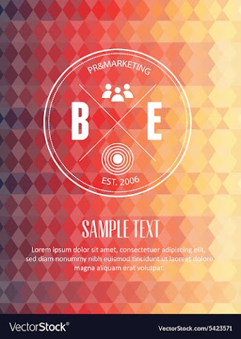 With abstract background vector image