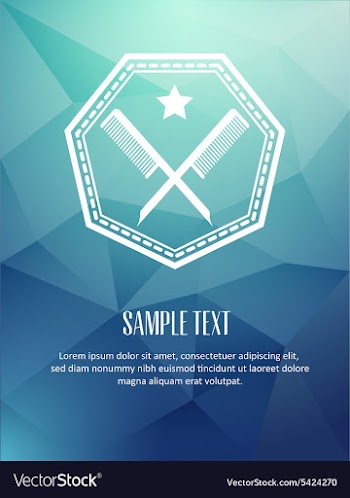 With abstract background vector image
