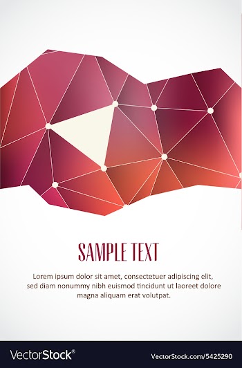 With abstract background vector image