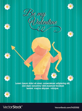 With abstract background vector image