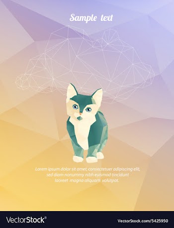 With abstract background vector image