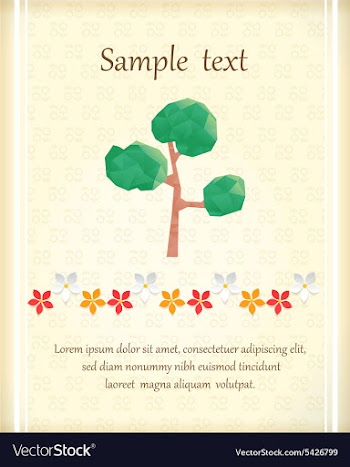 With abstract background vector image