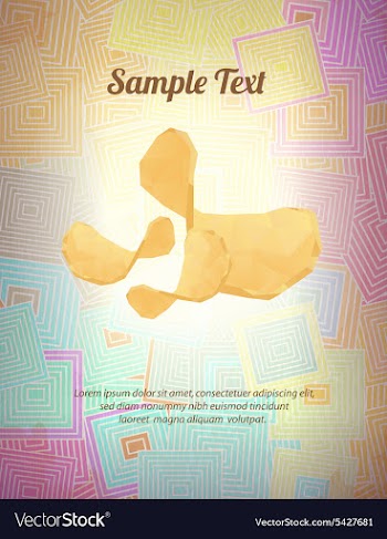 With abstract background vector image