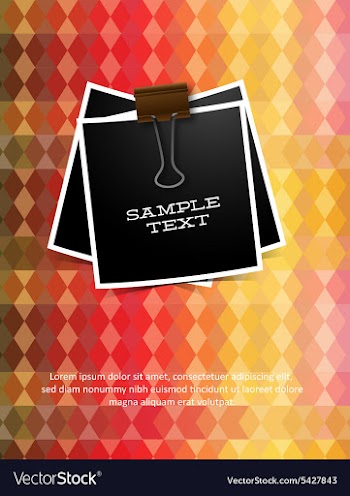With abstract background vector image