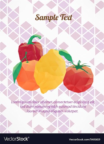 With abstract background vector image