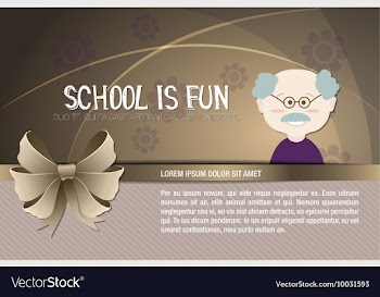 With backtoschool and flower vector image
