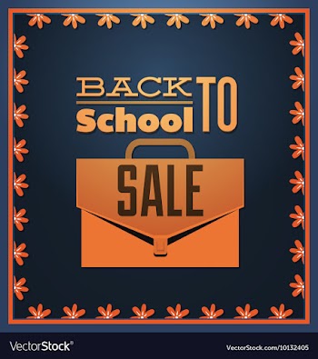 With backtoschool and flower vector image