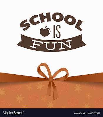 With backtoschool and flower vector image