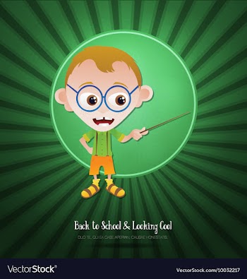 With backtoschool and geek vector image