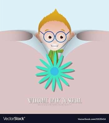 With backtoschool and geek vector image