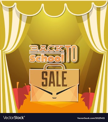 With backtoschool and leaf vector image