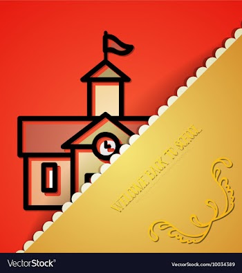 With backtoschool and school vector image